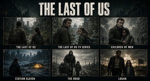 The Last of Us The Last of Us TV Series Children of Men Station Eleven The Road Logan