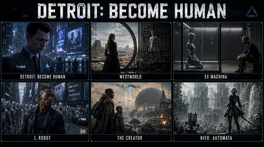 Detroit Become Human Westworld Ex Machina I Robot The Creator NieR Automata
