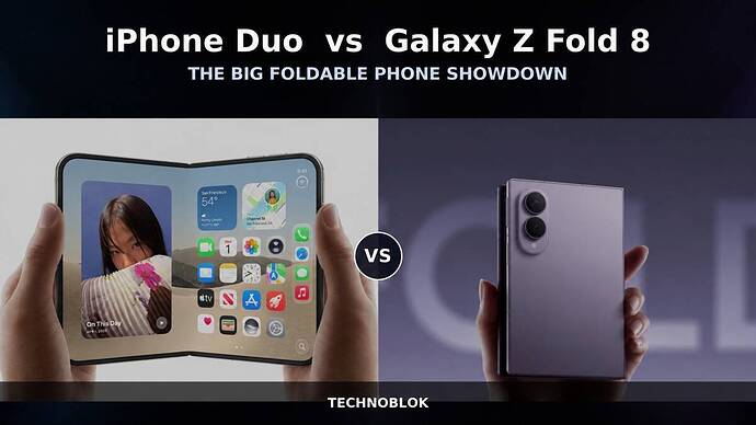 iPhone Duo vs Galaxy Z Fold 8