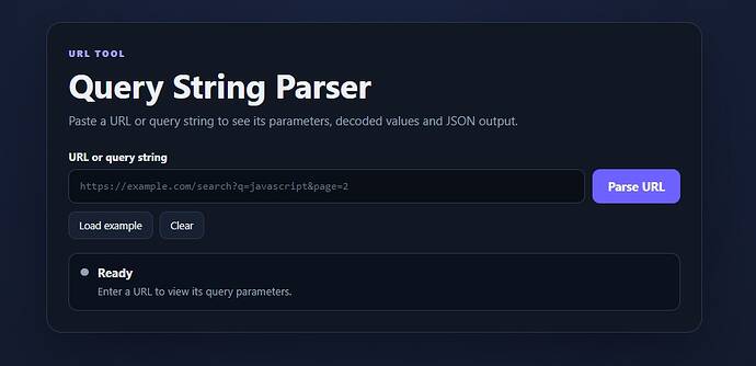 Query String Parser code